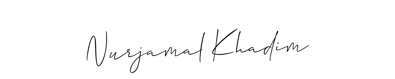 Make a beautiful signature design for name Nurjamal Khadim. Use this online signature maker to create a handwritten signature for free. Nurjamal Khadim signature style 2 images and pictures png