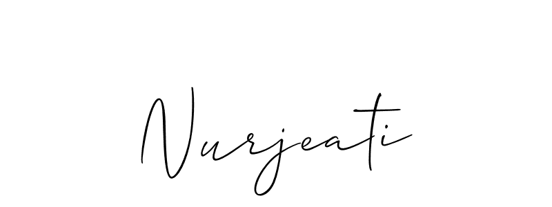 Once you've used our free online signature maker to create your best signature Allison_Script style, it's time to enjoy all of the benefits that Nurjeati name signing documents. Nurjeati signature style 2 images and pictures png