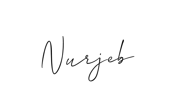 Here are the top 10 professional signature styles for the name Nurjeb. These are the best autograph styles you can use for your name. Nurjeb signature style 2 images and pictures png