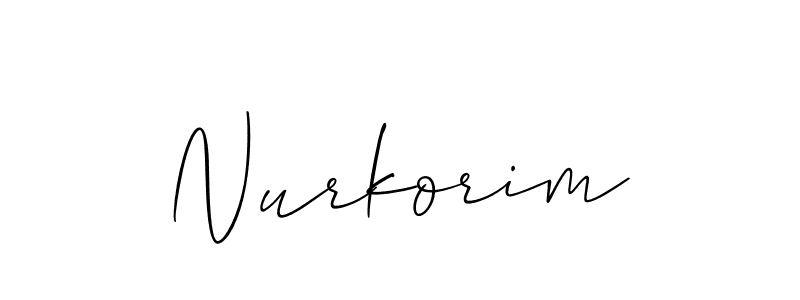The best way (Allison_Script) to make a short signature is to pick only two or three words in your name. The name Nurkorim include a total of six letters. For converting this name. Nurkorim signature style 2 images and pictures png