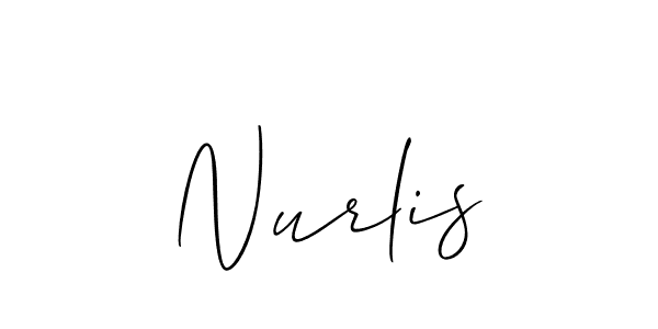 You can use this online signature creator to create a handwritten signature for the name Nurlis. This is the best online autograph maker. Nurlis signature style 2 images and pictures png