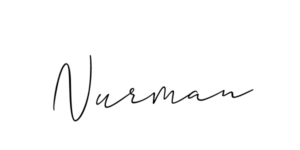Also we have Nurman name is the best signature style. Create professional handwritten signature collection using Allison_Script autograph style. Nurman signature style 2 images and pictures png