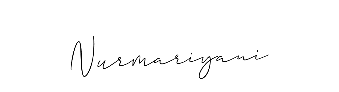 How to Draw Nurmariyani signature style? Allison_Script is a latest design signature styles for name Nurmariyani. Nurmariyani signature style 2 images and pictures png