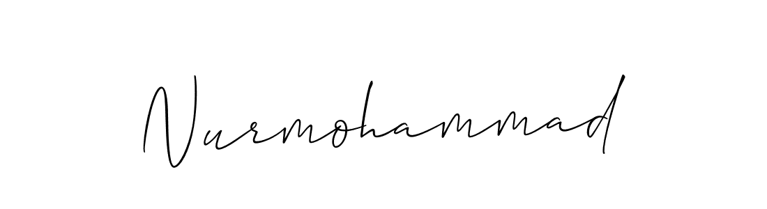 Design your own signature with our free online signature maker. With this signature software, you can create a handwritten (Allison_Script) signature for name Nurmohammad. Nurmohammad signature style 2 images and pictures png