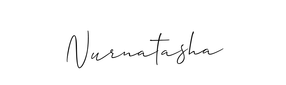 Make a short Nurnatasha signature style. Manage your documents anywhere anytime using Allison_Script. Create and add eSignatures, submit forms, share and send files easily. Nurnatasha signature style 2 images and pictures png