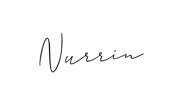 How to Draw Nurrin signature style? Allison_Script is a latest design signature styles for name Nurrin. Nurrin signature style 2 images and pictures png