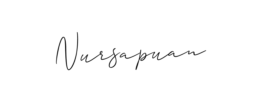 Similarly Allison_Script is the best handwritten signature design. Signature creator online .You can use it as an online autograph creator for name Nursapuan. Nursapuan signature style 2 images and pictures png