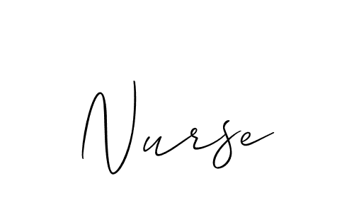 Make a beautiful signature design for name Nurse. With this signature (Allison_Script) style, you can create a handwritten signature for free. Nurse signature style 2 images and pictures png