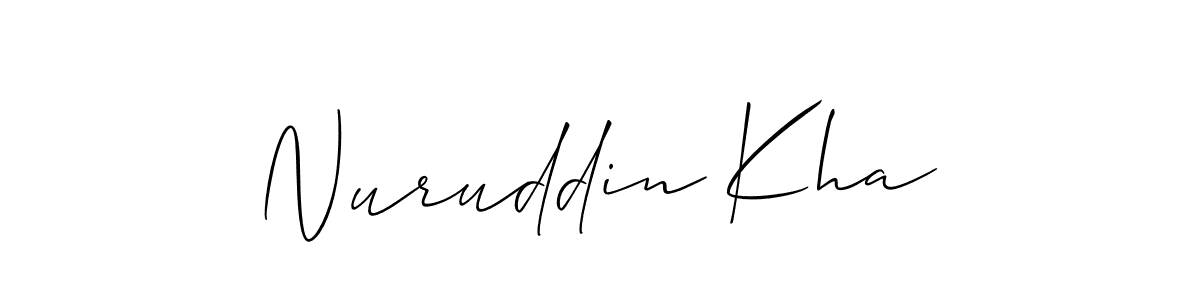 Best and Professional Signature Style for Nuruddin Kha. Allison_Script Best Signature Style Collection. Nuruddin Kha signature style 2 images and pictures png