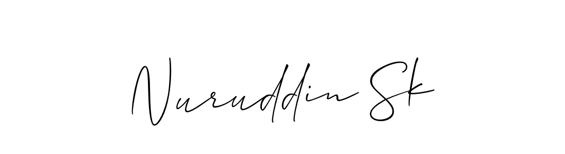 Make a beautiful signature design for name Nuruddin Sk. Use this online signature maker to create a handwritten signature for free. Nuruddin Sk signature style 2 images and pictures png