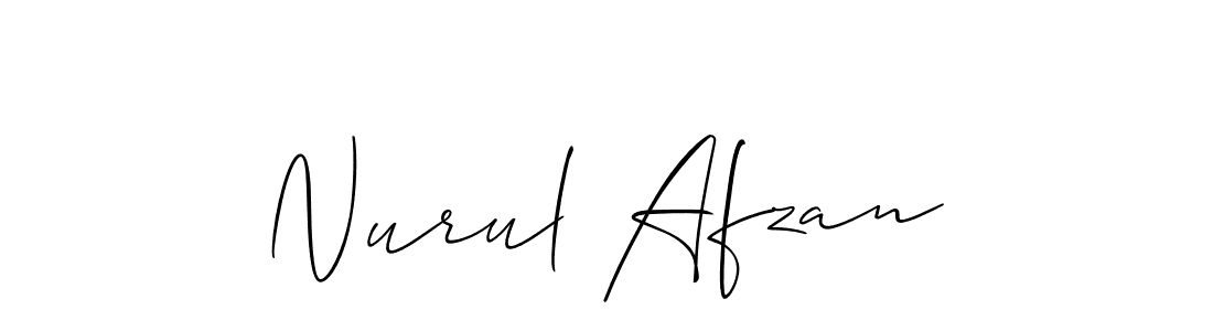 Best and Professional Signature Style for Nurul Afzan. Allison_Script Best Signature Style Collection. Nurul Afzan signature style 2 images and pictures png