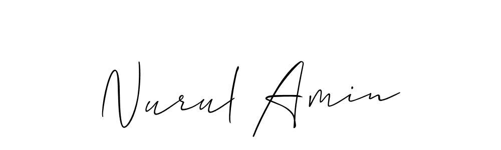 Design your own signature with our free online signature maker. With this signature software, you can create a handwritten (Allison_Script) signature for name Nurul Amin. Nurul Amin signature style 2 images and pictures png