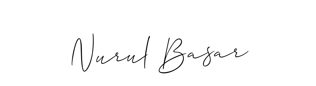 Best and Professional Signature Style for Nurul Basar. Allison_Script Best Signature Style Collection. Nurul Basar signature style 2 images and pictures png