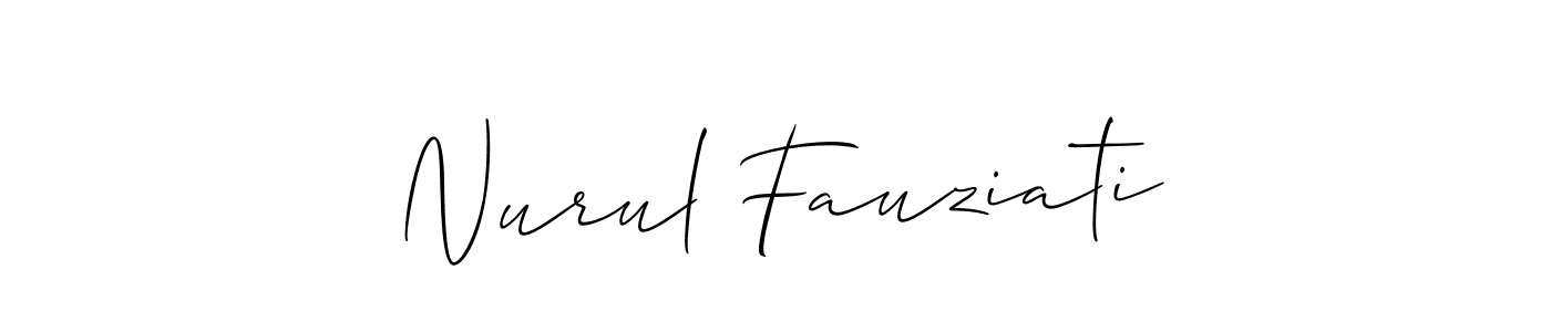 Once you've used our free online signature maker to create your best signature Allison_Script style, it's time to enjoy all of the benefits that Nurul Fauziati name signing documents. Nurul Fauziati signature style 2 images and pictures png