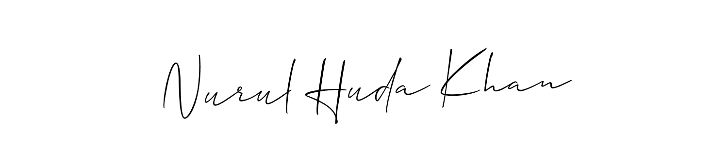 Once you've used our free online signature maker to create your best signature Allison_Script style, it's time to enjoy all of the benefits that Nurul Huda Khan name signing documents. Nurul Huda Khan signature style 2 images and pictures png