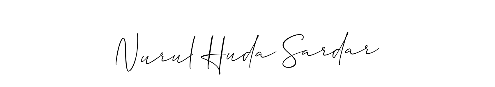 Best and Professional Signature Style for Nurul Huda Sardar. Allison_Script Best Signature Style Collection. Nurul Huda Sardar signature style 2 images and pictures png