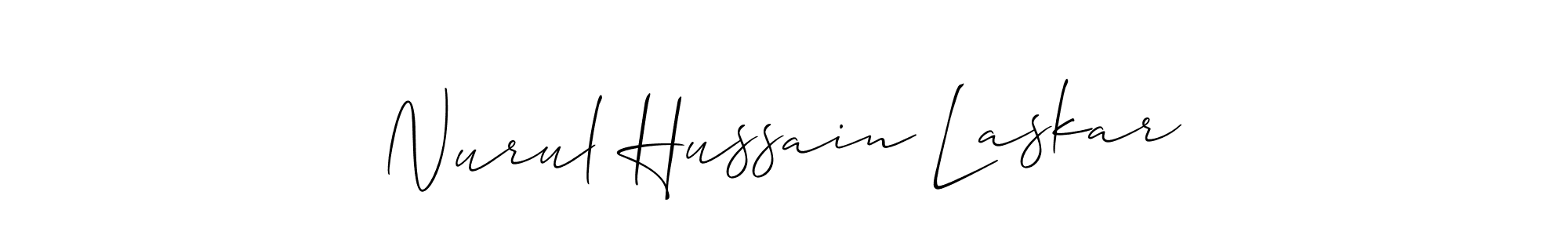 Best and Professional Signature Style for Nurul Hussain Laskar. Allison_Script Best Signature Style Collection. Nurul Hussain Laskar signature style 2 images and pictures png