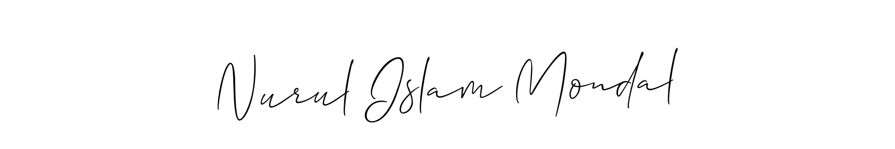 Also we have Nurul Islam Mondal name is the best signature style. Create professional handwritten signature collection using Allison_Script autograph style. Nurul Islam Mondal signature style 2 images and pictures png