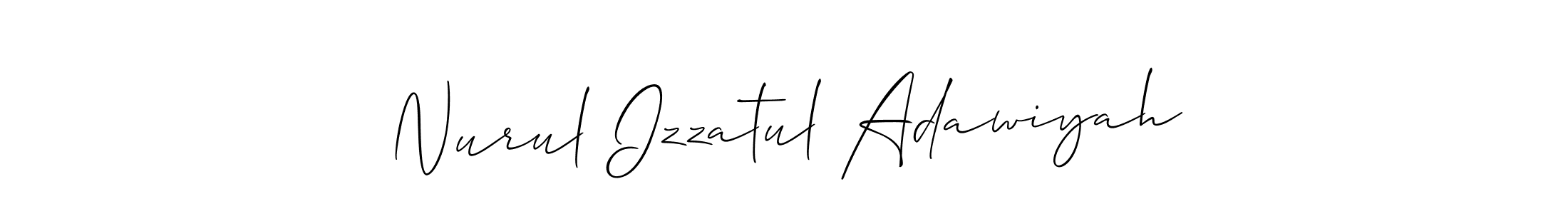 Here are the top 10 professional signature styles for the name Nurul Izzatul Adawiyah. These are the best autograph styles you can use for your name. Nurul Izzatul Adawiyah signature style 2 images and pictures png