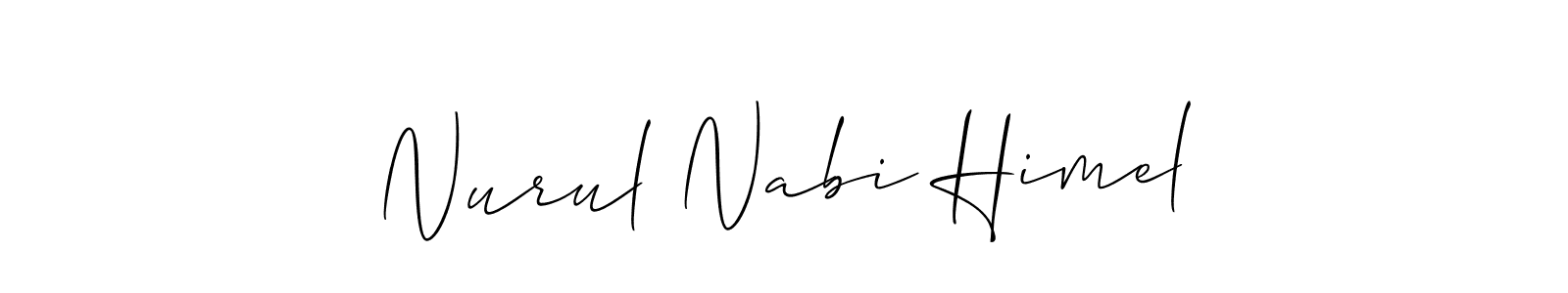 Design your own signature with our free online signature maker. With this signature software, you can create a handwritten (Allison_Script) signature for name Nurul Nabi Himel. Nurul Nabi Himel signature style 2 images and pictures png