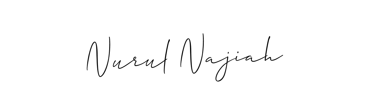 Check out images of Autograph of Nurul Najiah name. Actor Nurul Najiah Signature Style. Allison_Script is a professional sign style online. Nurul Najiah signature style 2 images and pictures png