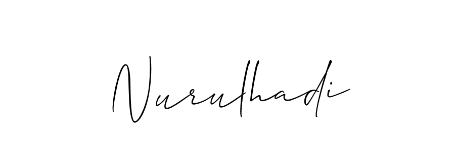 Also we have Nurulhadi name is the best signature style. Create professional handwritten signature collection using Allison_Script autograph style. Nurulhadi signature style 2 images and pictures png
