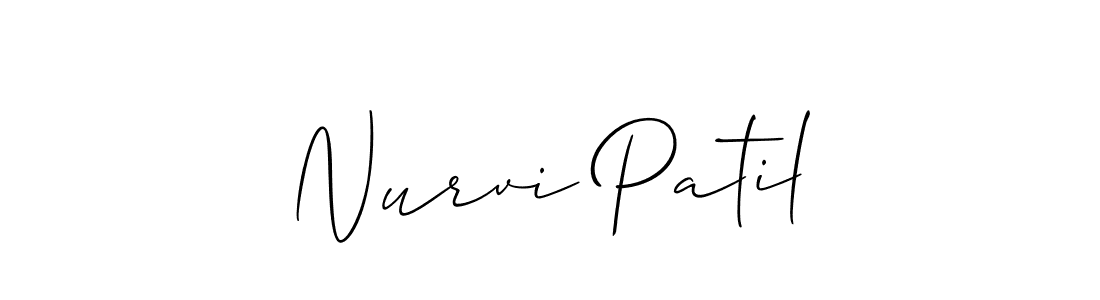 Make a short Nurvi Patil signature style. Manage your documents anywhere anytime using Allison_Script. Create and add eSignatures, submit forms, share and send files easily. Nurvi Patil signature style 2 images and pictures png