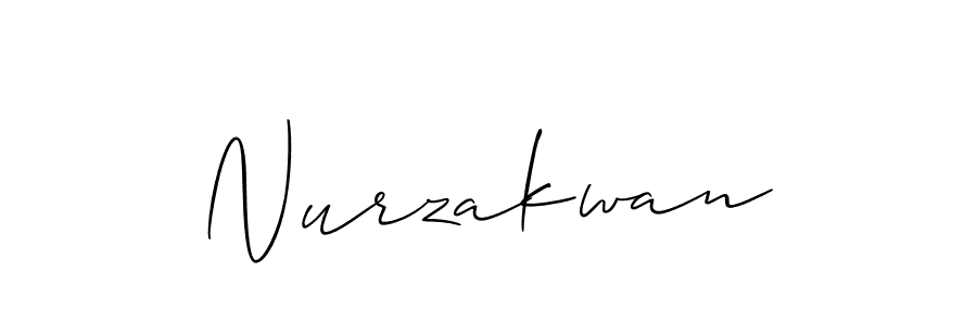 The best way (Allison_Script) to make a short signature is to pick only two or three words in your name. The name Nurzakwan include a total of six letters. For converting this name. Nurzakwan signature style 2 images and pictures png