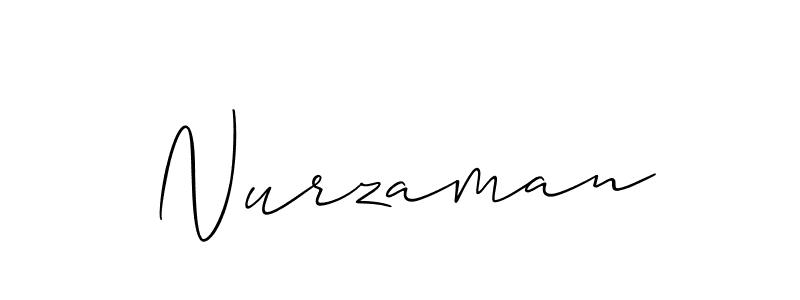 Use a signature maker to create a handwritten signature online. With this signature software, you can design (Allison_Script) your own signature for name Nurzaman. Nurzaman signature style 2 images and pictures png