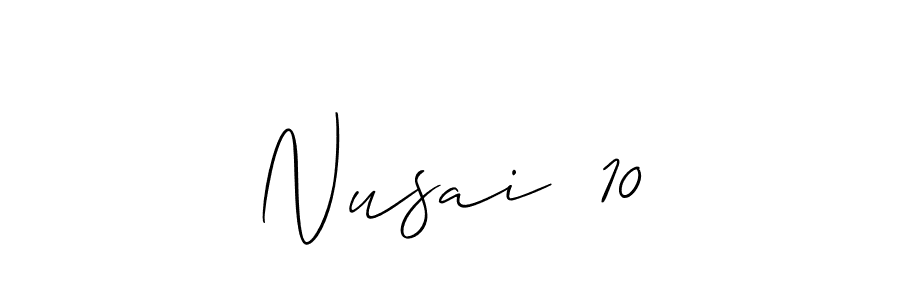 Once you've used our free online signature maker to create your best signature Allison_Script style, it's time to enjoy all of the benefits that Nusai  10 name signing documents. Nusai  10 signature style 2 images and pictures png