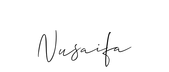 Best and Professional Signature Style for Nusaifa. Allison_Script Best Signature Style Collection. Nusaifa signature style 2 images and pictures png