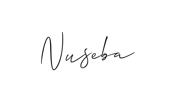 if you are searching for the best signature style for your name Nuseba. so please give up your signature search. here we have designed multiple signature styles  using Allison_Script. Nuseba signature style 2 images and pictures png