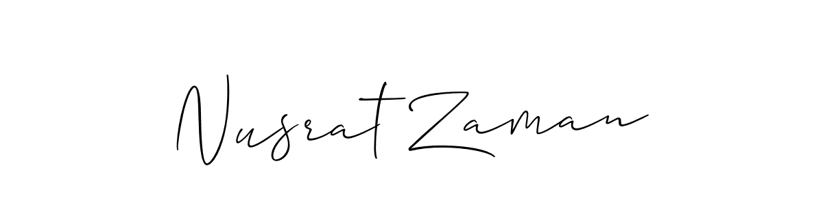 Allison_Script is a professional signature style that is perfect for those who want to add a touch of class to their signature. It is also a great choice for those who want to make their signature more unique. Get Nusrat Zaman name to fancy signature for free. Nusrat Zaman signature style 2 images and pictures png