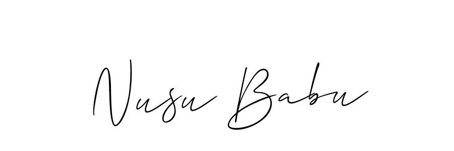 See photos of Nusu Babu official signature by Spectra . Check more albums & portfolios. Read reviews & check more about Allison_Script font. Nusu Babu signature style 2 images and pictures png