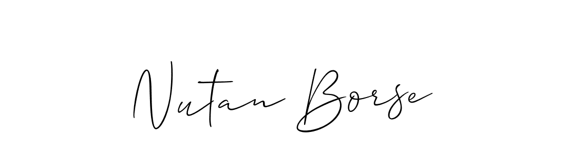 Create a beautiful signature design for name Nutan Borse. With this signature (Allison_Script) fonts, you can make a handwritten signature for free. Nutan Borse signature style 2 images and pictures png