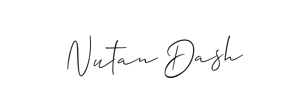 Best and Professional Signature Style for Nutan Dash. Allison_Script Best Signature Style Collection. Nutan Dash signature style 2 images and pictures png