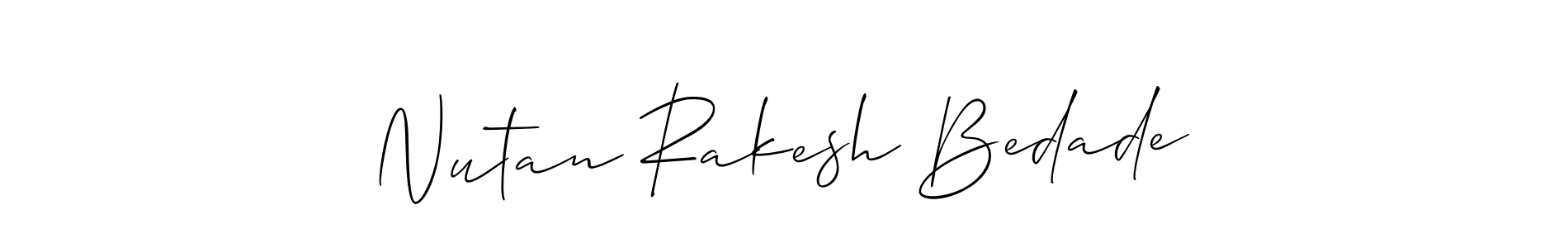 How to Draw Nutan Rakesh Bedade signature style? Allison_Script is a latest design signature styles for name Nutan Rakesh Bedade. Nutan Rakesh Bedade signature style 2 images and pictures png