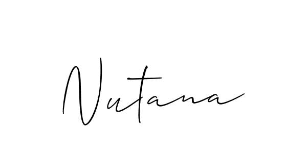 The best way (Allison_Script) to make a short signature is to pick only two or three words in your name. The name Nutana include a total of six letters. For converting this name. Nutana signature style 2 images and pictures png