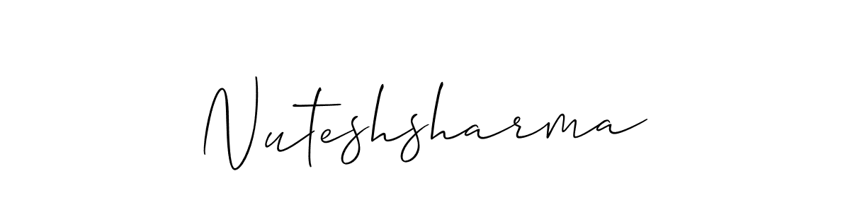 Here are the top 10 professional signature styles for the name Nuteshsharma. These are the best autograph styles you can use for your name. Nuteshsharma signature style 2 images and pictures png