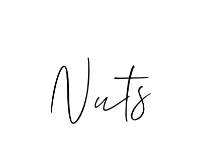 Make a beautiful signature design for name Nuts. Use this online signature maker to create a handwritten signature for free. Nuts signature style 2 images and pictures png