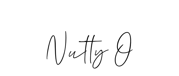 Make a beautiful signature design for name Nutty O. With this signature (Allison_Script) style, you can create a handwritten signature for free. Nutty O signature style 2 images and pictures png