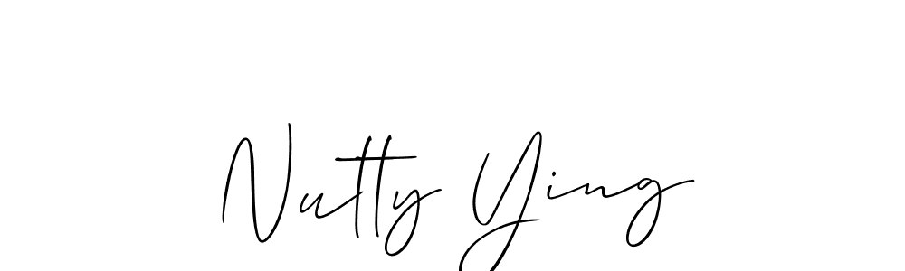 Similarly Allison_Script is the best handwritten signature design. Signature creator online .You can use it as an online autograph creator for name Nutty Ying. Nutty Ying signature style 2 images and pictures png