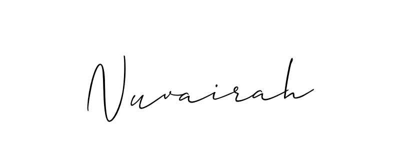 Here are the top 10 professional signature styles for the name Nuvairah. These are the best autograph styles you can use for your name. Nuvairah signature style 2 images and pictures png