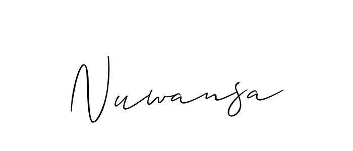 Best and Professional Signature Style for Nuwansa. Allison_Script Best Signature Style Collection. Nuwansa signature style 2 images and pictures png