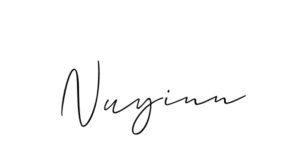 Make a beautiful signature design for name Nuyinn. Use this online signature maker to create a handwritten signature for free. Nuyinn signature style 2 images and pictures png