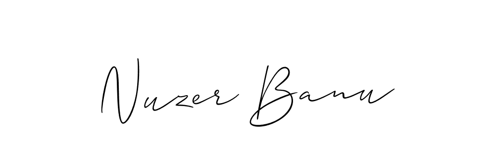 You should practise on your own different ways (Allison_Script) to write your name (Nuzer Banu) in signature. don't let someone else do it for you. Nuzer Banu signature style 2 images and pictures png