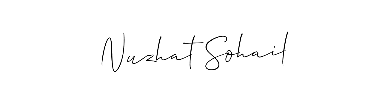 You can use this online signature creator to create a handwritten signature for the name Nuzhat Sohail. This is the best online autograph maker. Nuzhat Sohail signature style 2 images and pictures png