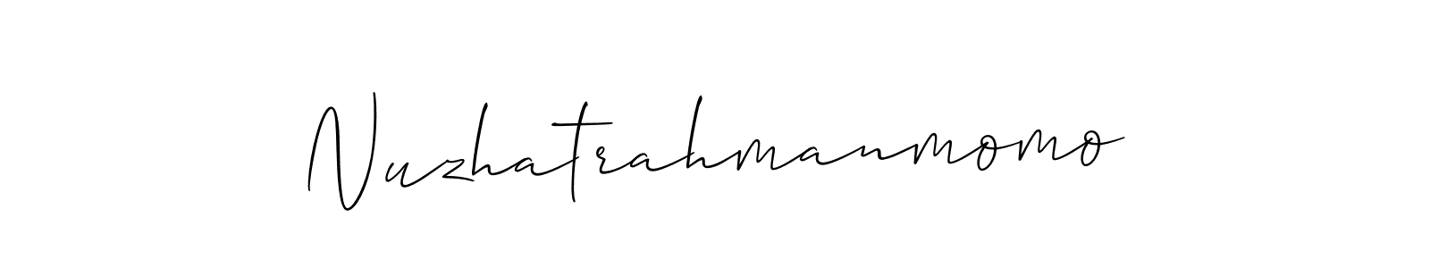 Check out images of Autograph of Nuzhatrahmanmomo name. Actor Nuzhatrahmanmomo Signature Style. Allison_Script is a professional sign style online. Nuzhatrahmanmomo signature style 2 images and pictures png