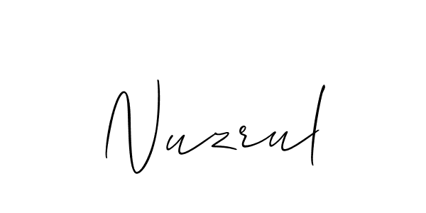 You can use this online signature creator to create a handwritten signature for the name Nuzrul. This is the best online autograph maker. Nuzrul signature style 2 images and pictures png