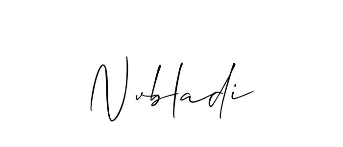 How to make Nvbladi signature? Allison_Script is a professional autograph style. Create handwritten signature for Nvbladi name. Nvbladi signature style 2 images and pictures png